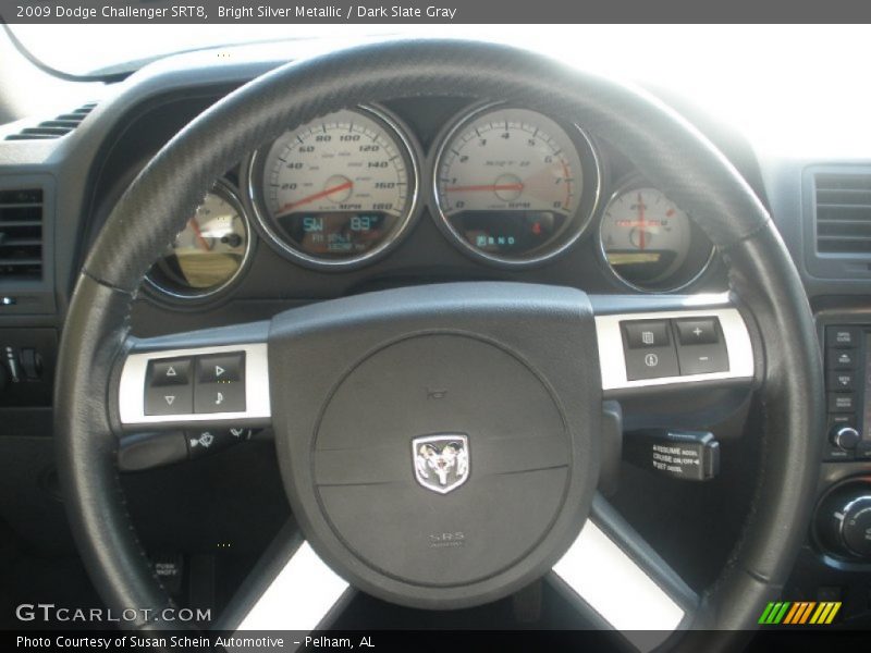 Bright Silver Metallic / Dark Slate Gray 2009 Dodge Challenger SRT8