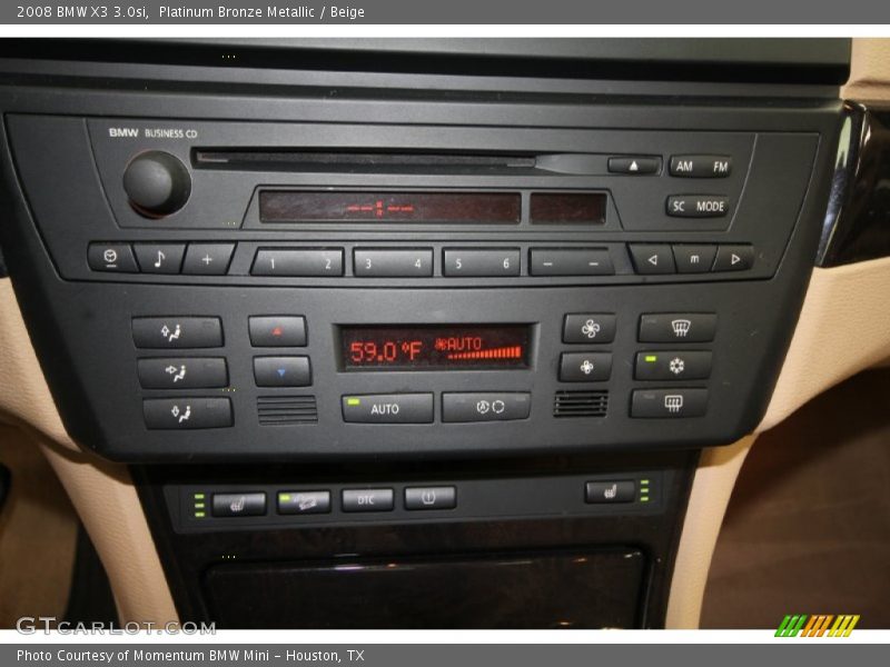 Platinum Bronze Metallic / Beige 2008 BMW X3 3.0si