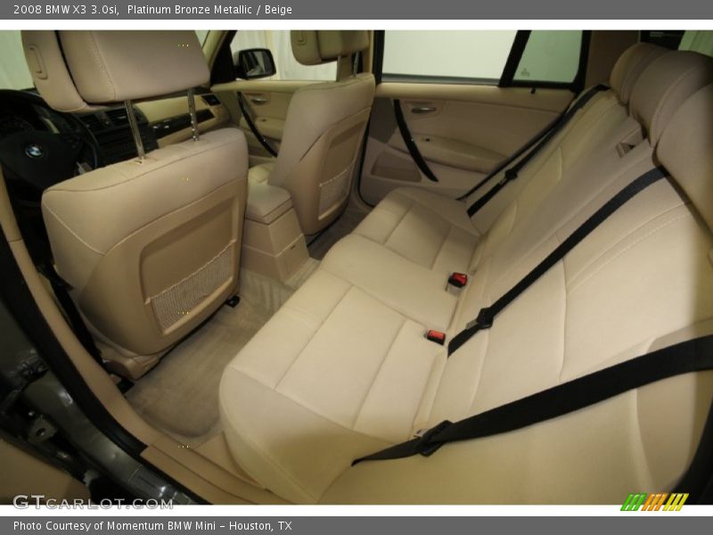 Platinum Bronze Metallic / Beige 2008 BMW X3 3.0si