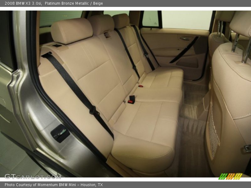 Platinum Bronze Metallic / Beige 2008 BMW X3 3.0si