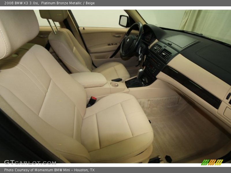 Platinum Bronze Metallic / Beige 2008 BMW X3 3.0si