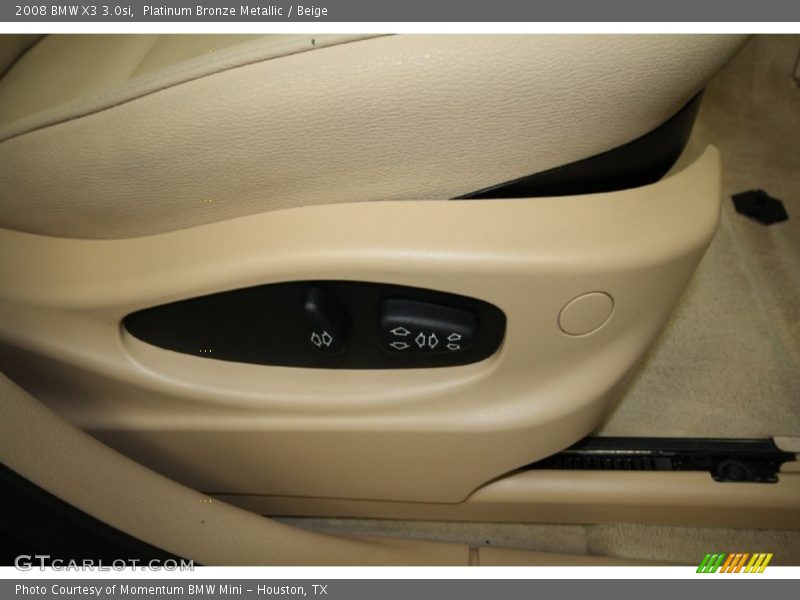 Platinum Bronze Metallic / Beige 2008 BMW X3 3.0si