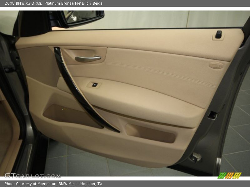 Platinum Bronze Metallic / Beige 2008 BMW X3 3.0si