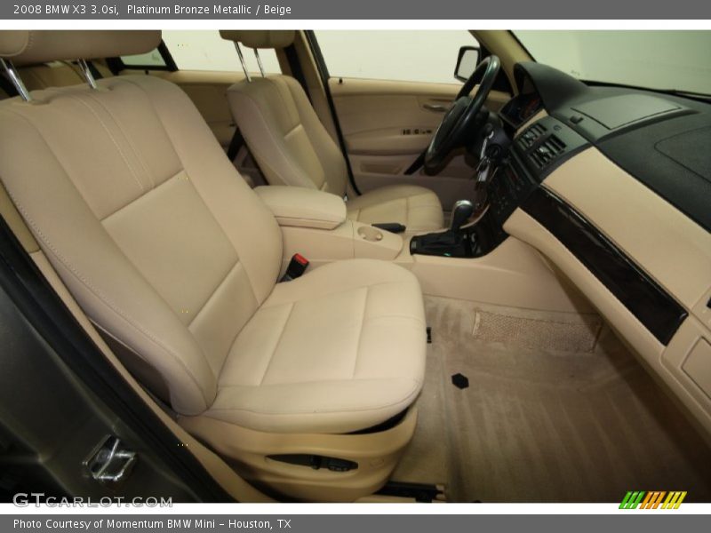 Platinum Bronze Metallic / Beige 2008 BMW X3 3.0si
