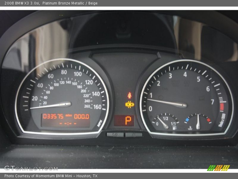 Platinum Bronze Metallic / Beige 2008 BMW X3 3.0si