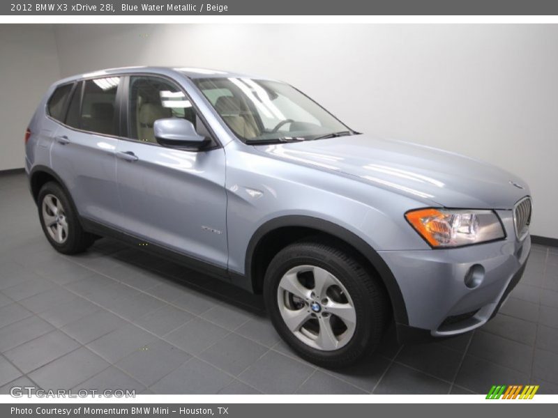 Blue Water Metallic / Beige 2012 BMW X3 xDrive 28i