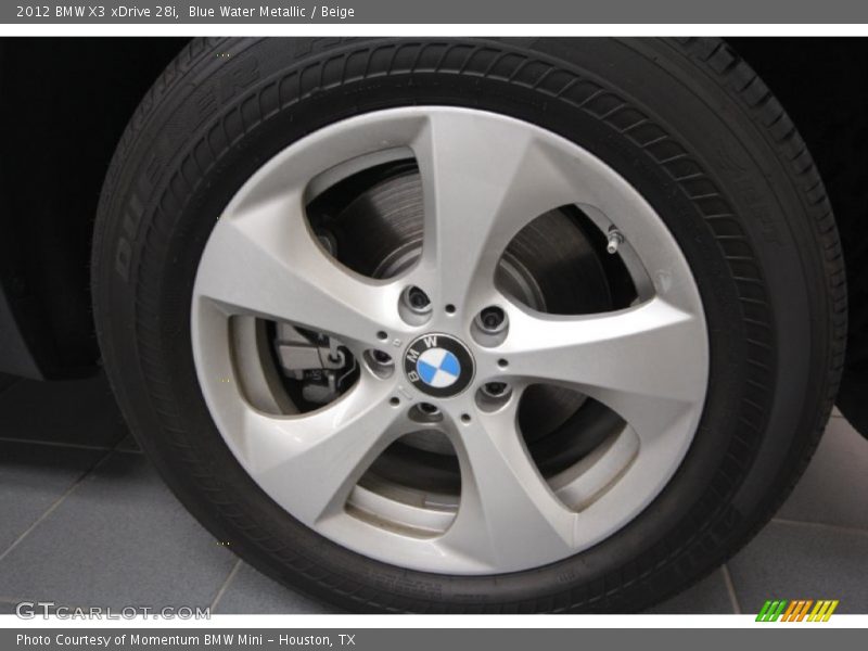 Blue Water Metallic / Beige 2012 BMW X3 xDrive 28i