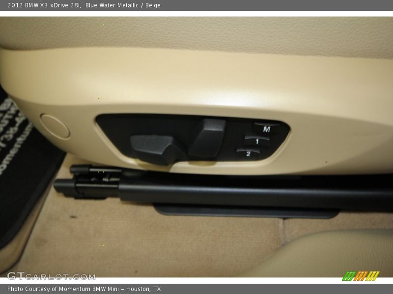 Blue Water Metallic / Beige 2012 BMW X3 xDrive 28i