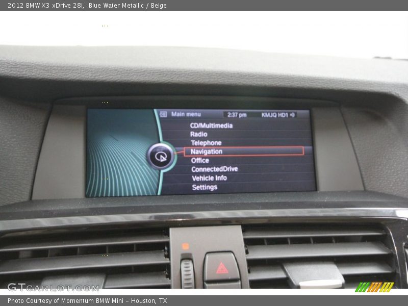 Blue Water Metallic / Beige 2012 BMW X3 xDrive 28i