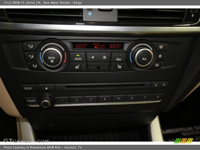 Blue Water Metallic / Beige 2012 BMW X3 xDrive 28i
