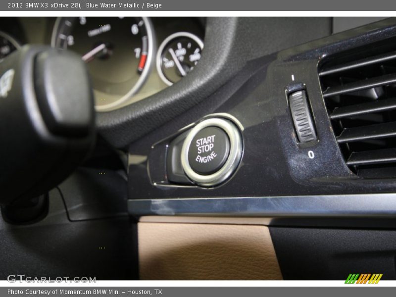Blue Water Metallic / Beige 2012 BMW X3 xDrive 28i