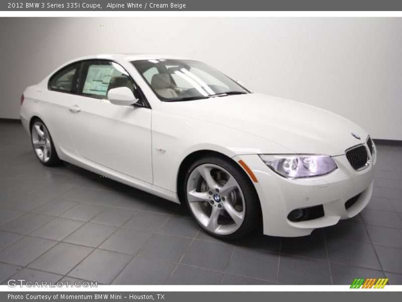 Alpine White / Cream Beige 2012 BMW 3 Series 335i Coupe