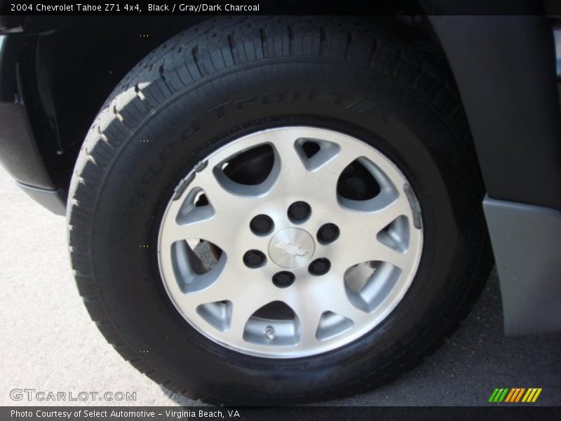 Black / Gray/Dark Charcoal 2004 Chevrolet Tahoe Z71 4x4