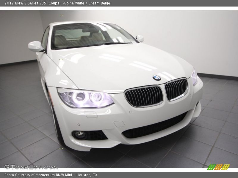 Alpine White / Cream Beige 2012 BMW 3 Series 335i Coupe