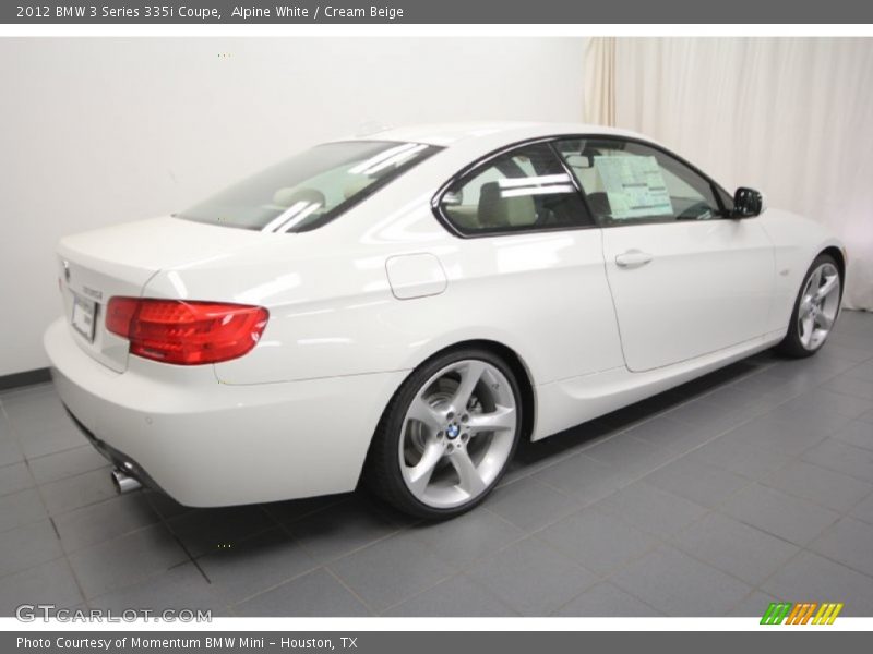 Alpine White / Cream Beige 2012 BMW 3 Series 335i Coupe