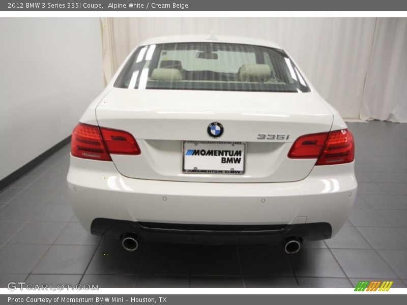 Alpine White / Cream Beige 2012 BMW 3 Series 335i Coupe