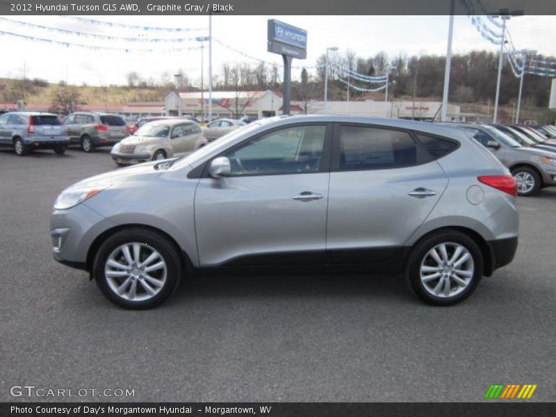 Graphite Gray / Black 2012 Hyundai Tucson GLS AWD
