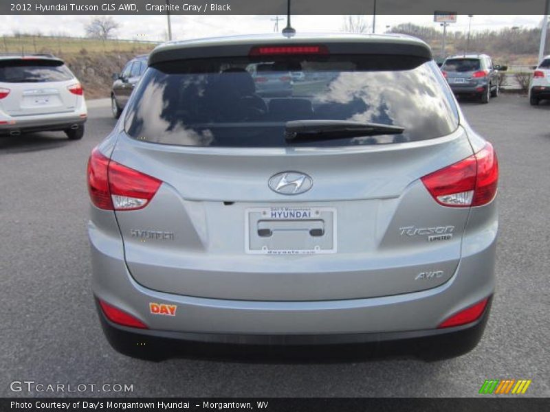 Graphite Gray / Black 2012 Hyundai Tucson GLS AWD