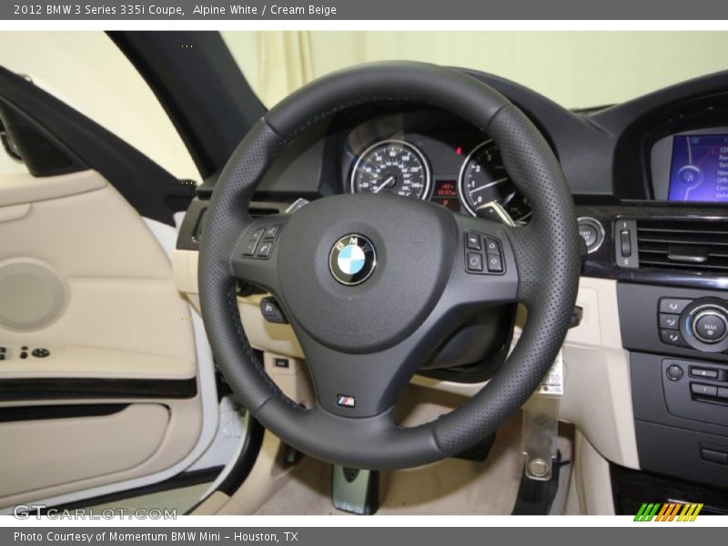 Alpine White / Cream Beige 2012 BMW 3 Series 335i Coupe