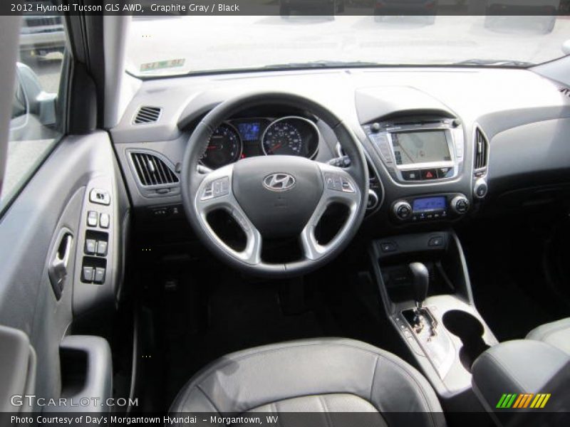 Graphite Gray / Black 2012 Hyundai Tucson GLS AWD
