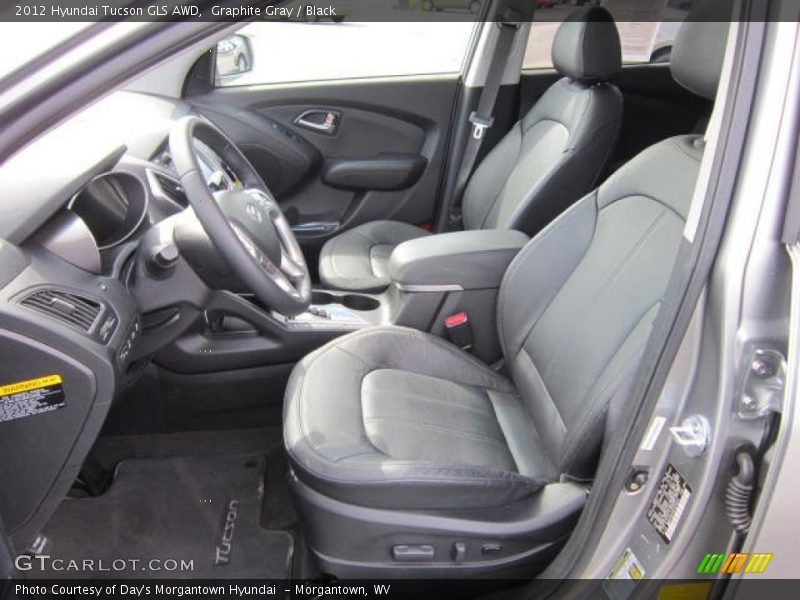 Graphite Gray / Black 2012 Hyundai Tucson GLS AWD