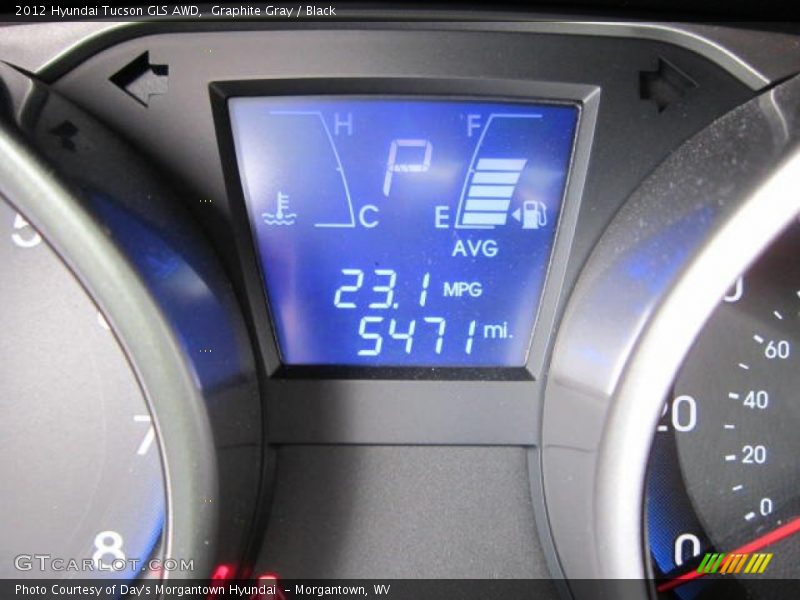 Graphite Gray / Black 2012 Hyundai Tucson GLS AWD