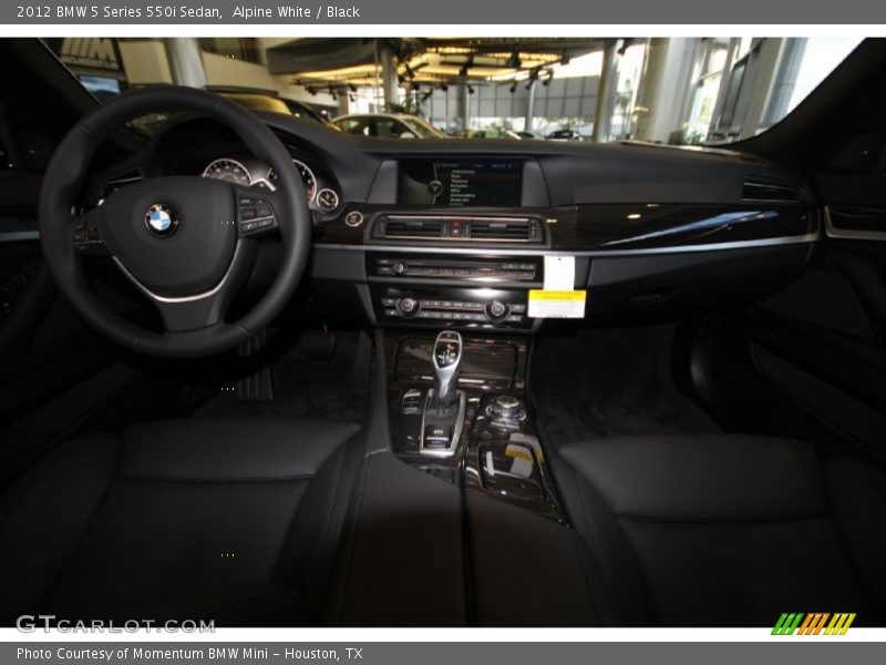 Alpine White / Black 2012 BMW 5 Series 550i Sedan
