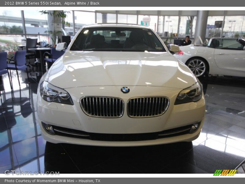 Alpine White / Black 2012 BMW 5 Series 550i Sedan