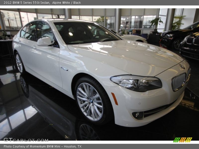 Alpine White / Black 2012 BMW 5 Series 550i Sedan
