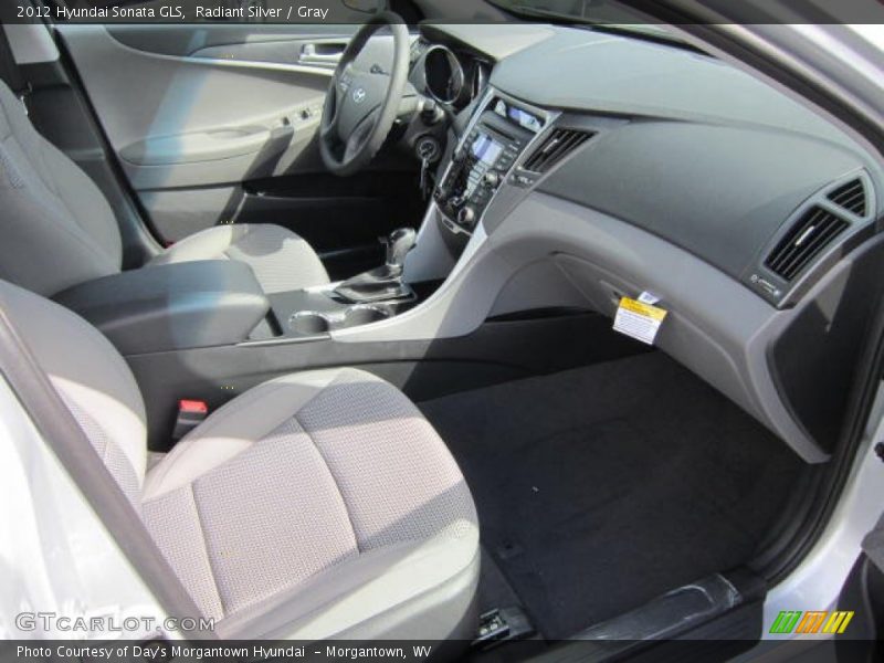 Radiant Silver / Gray 2012 Hyundai Sonata GLS