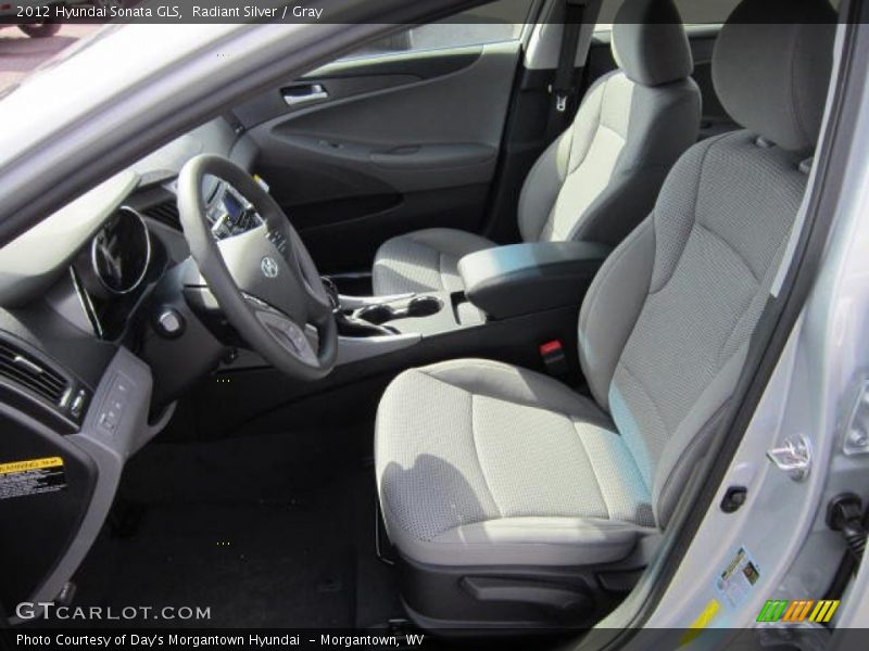 Radiant Silver / Gray 2012 Hyundai Sonata GLS