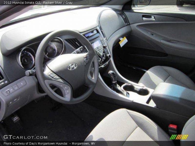 Radiant Silver / Gray 2012 Hyundai Sonata GLS