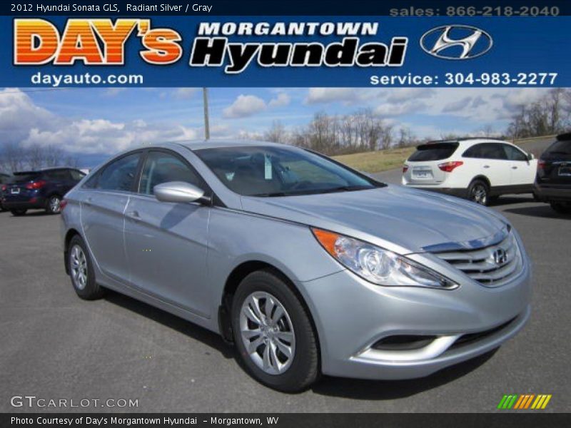 Radiant Silver / Gray 2012 Hyundai Sonata GLS