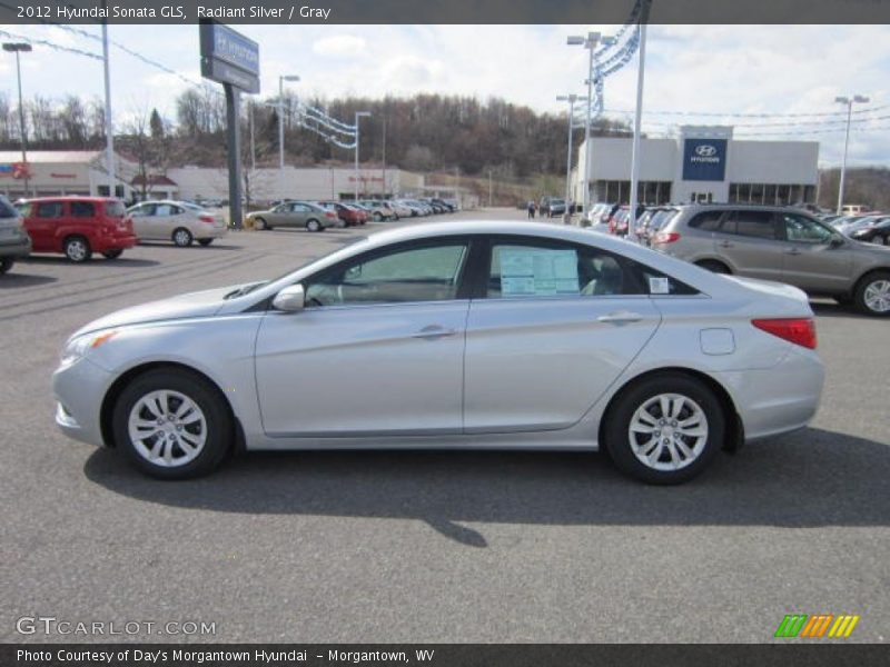Radiant Silver / Gray 2012 Hyundai Sonata GLS