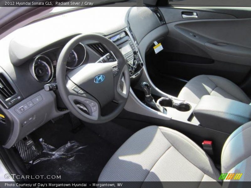 Radiant Silver / Gray 2012 Hyundai Sonata GLS