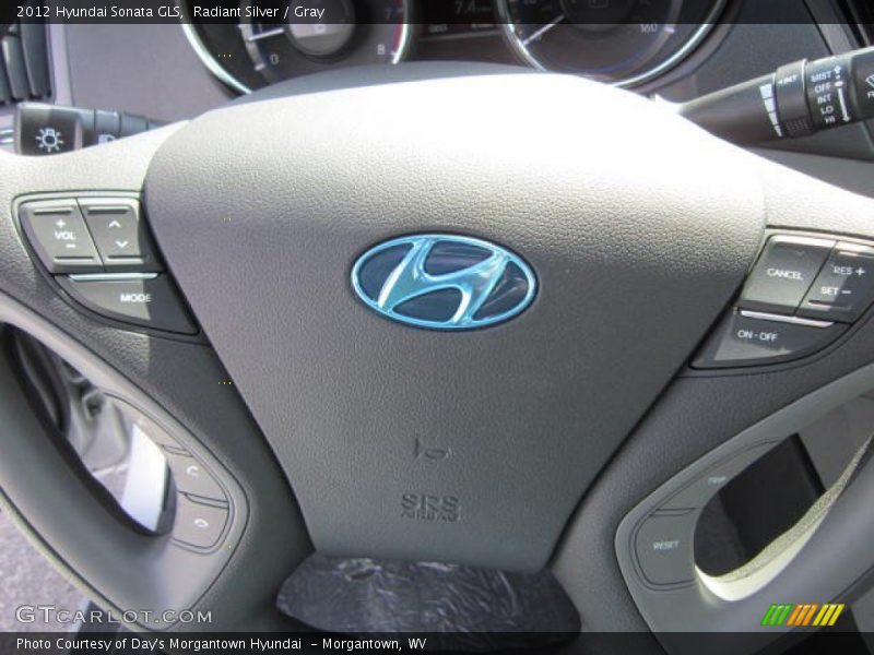 Radiant Silver / Gray 2012 Hyundai Sonata GLS