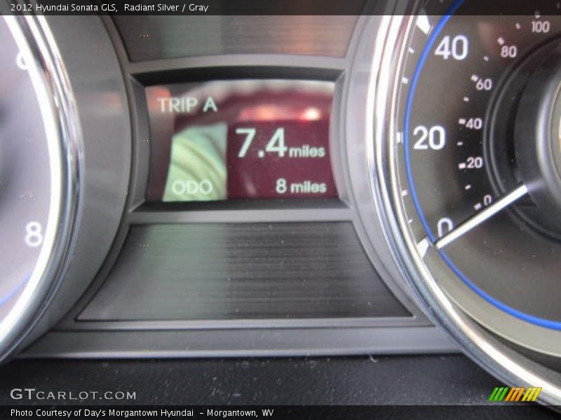 Radiant Silver / Gray 2012 Hyundai Sonata GLS