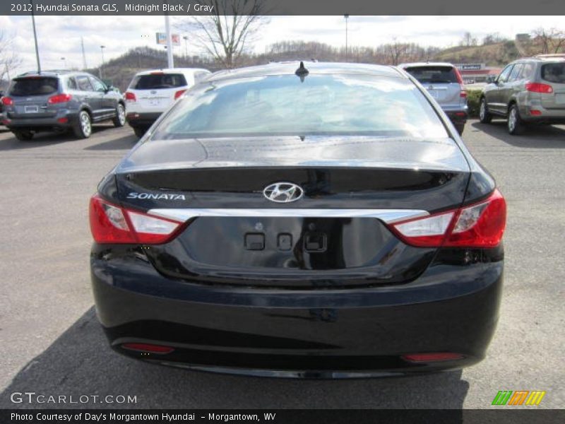 Midnight Black / Gray 2012 Hyundai Sonata GLS