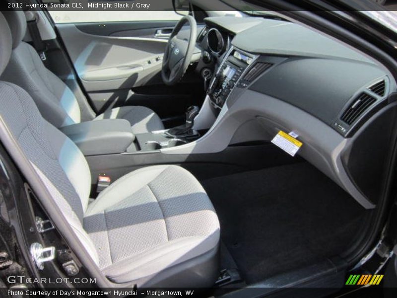 Midnight Black / Gray 2012 Hyundai Sonata GLS