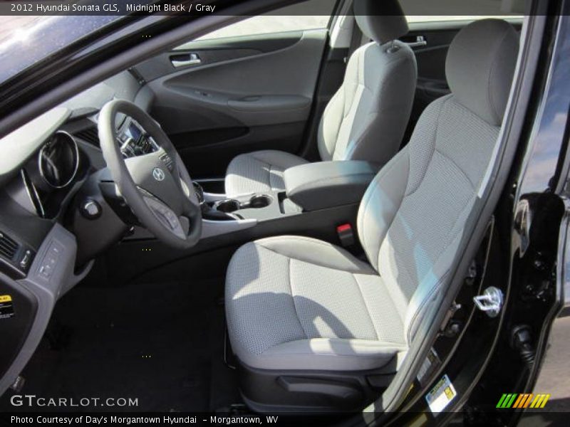 Midnight Black / Gray 2012 Hyundai Sonata GLS