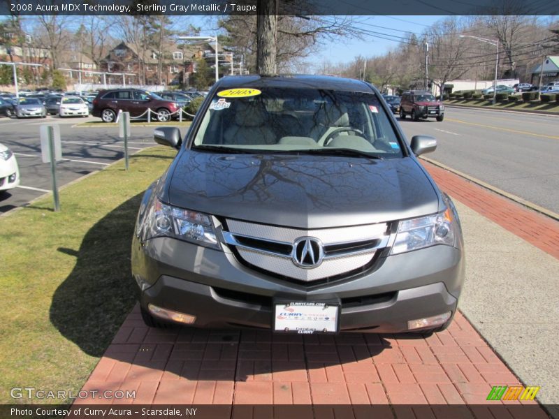 Sterling Gray Metallic / Taupe 2008 Acura MDX Technology