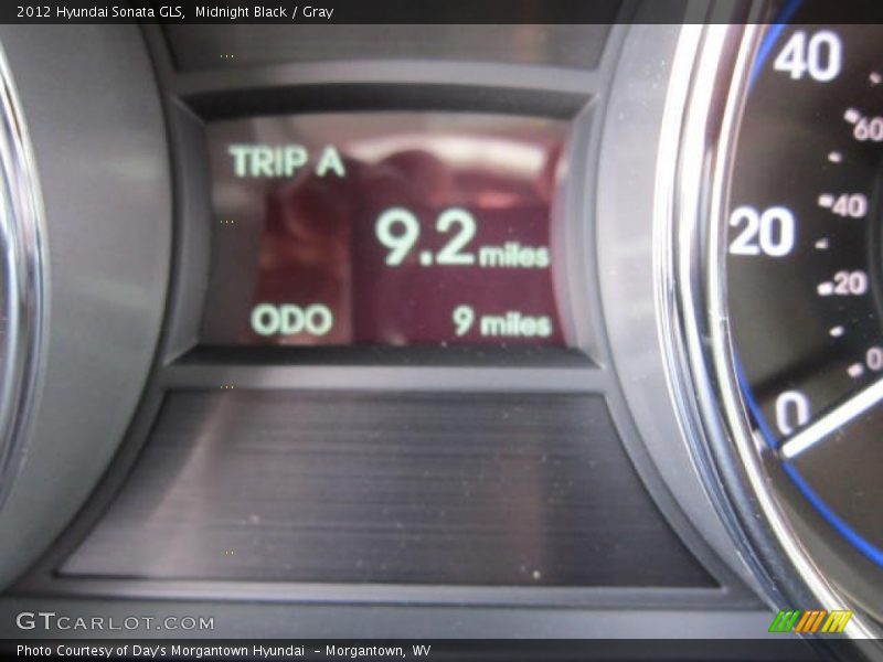 Midnight Black / Gray 2012 Hyundai Sonata GLS
