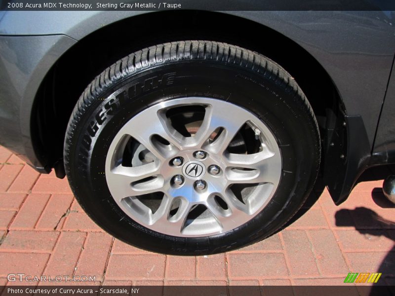 Sterling Gray Metallic / Taupe 2008 Acura MDX Technology