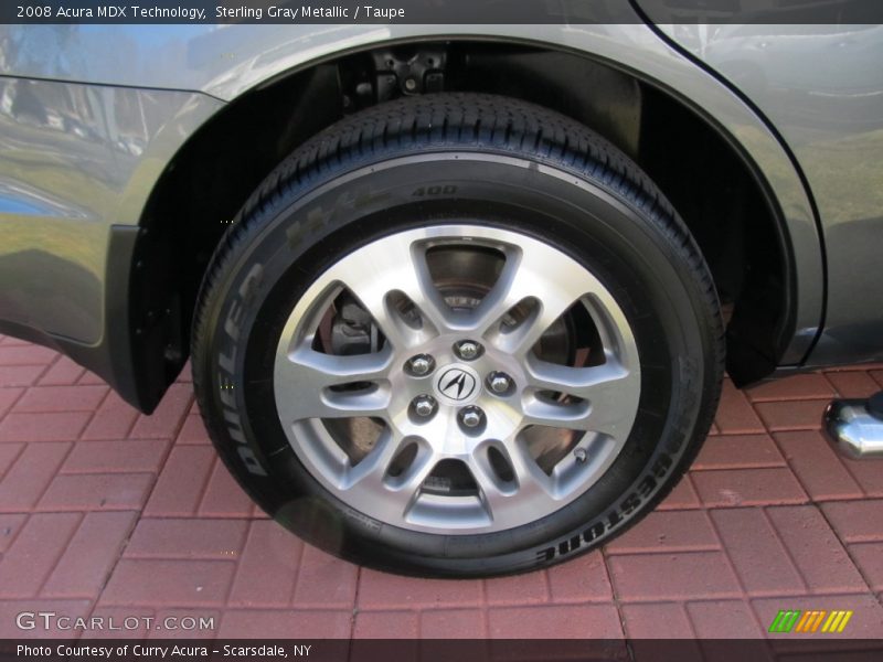 Sterling Gray Metallic / Taupe 2008 Acura MDX Technology