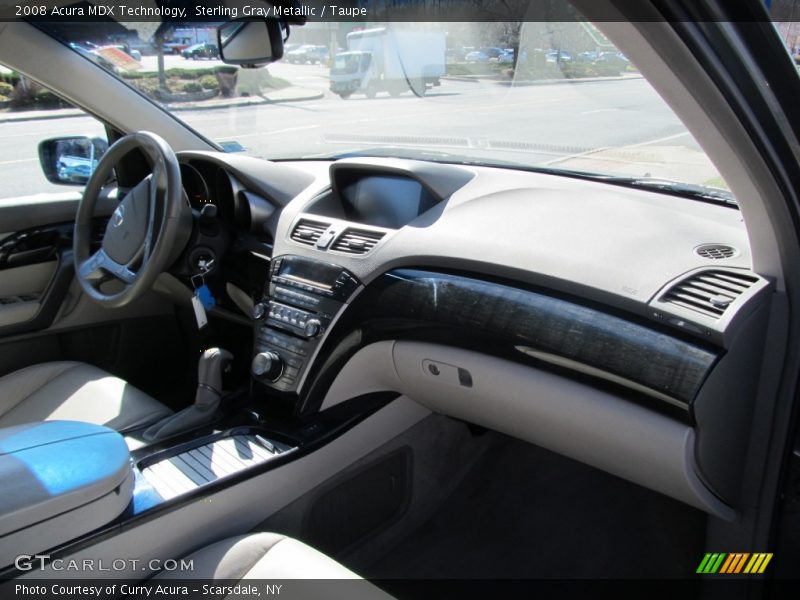 Sterling Gray Metallic / Taupe 2008 Acura MDX Technology