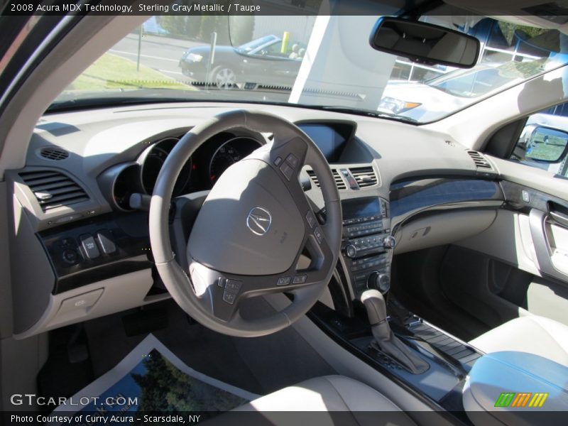 Sterling Gray Metallic / Taupe 2008 Acura MDX Technology