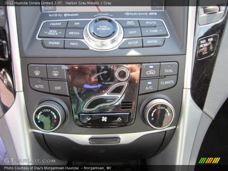 Harbor Gray Metallic / Gray 2012 Hyundai Sonata Limited 2.0T