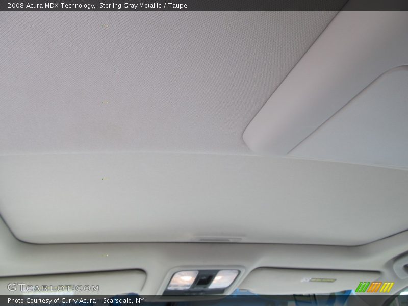 Sterling Gray Metallic / Taupe 2008 Acura MDX Technology