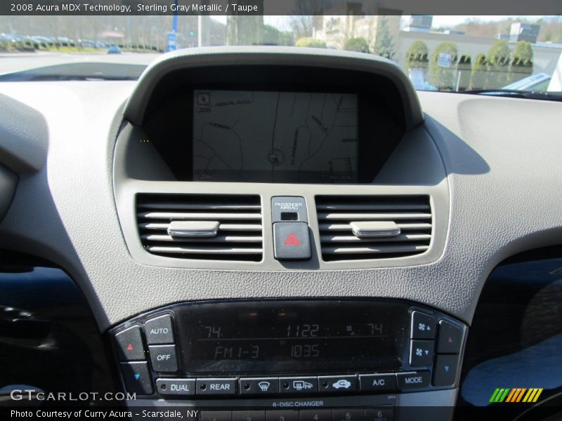 Sterling Gray Metallic / Taupe 2008 Acura MDX Technology