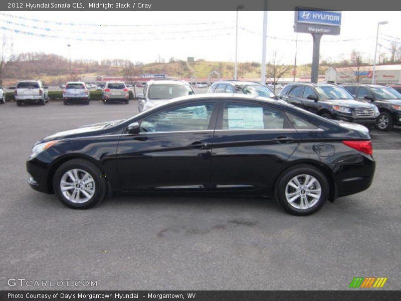 Midnight Black / Gray 2012 Hyundai Sonata GLS